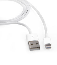 काला / सफेद iPhone 5 5 एस यूएसबी केबल चार्ज 8 पिन, 1m यूएसबी केबल