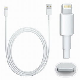काला / सफेद iPhone 5 5 एस यूएसबी केबल चार्ज 8 पिन, 1m यूएसबी केबल