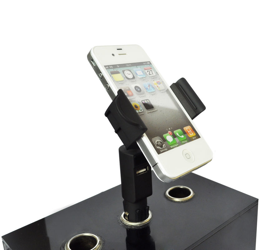 सेल फोन iPhone, ब्लैकबेरी, मोटोरोला के लिए यूनिवर्सल समायोज्य 5V 1 ए कार चार्जर धारक