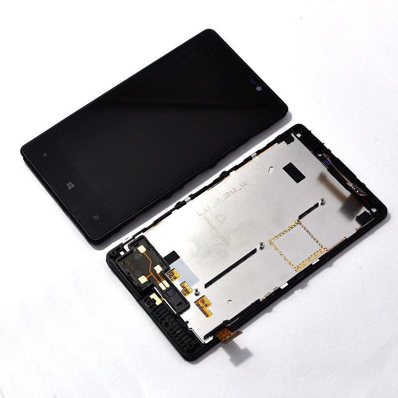 4.3 इंच एलसीडी स्क्रीन के लिए नोकिया Digitizer ब्लैक के साथ लूमिया 820 एलसीडी