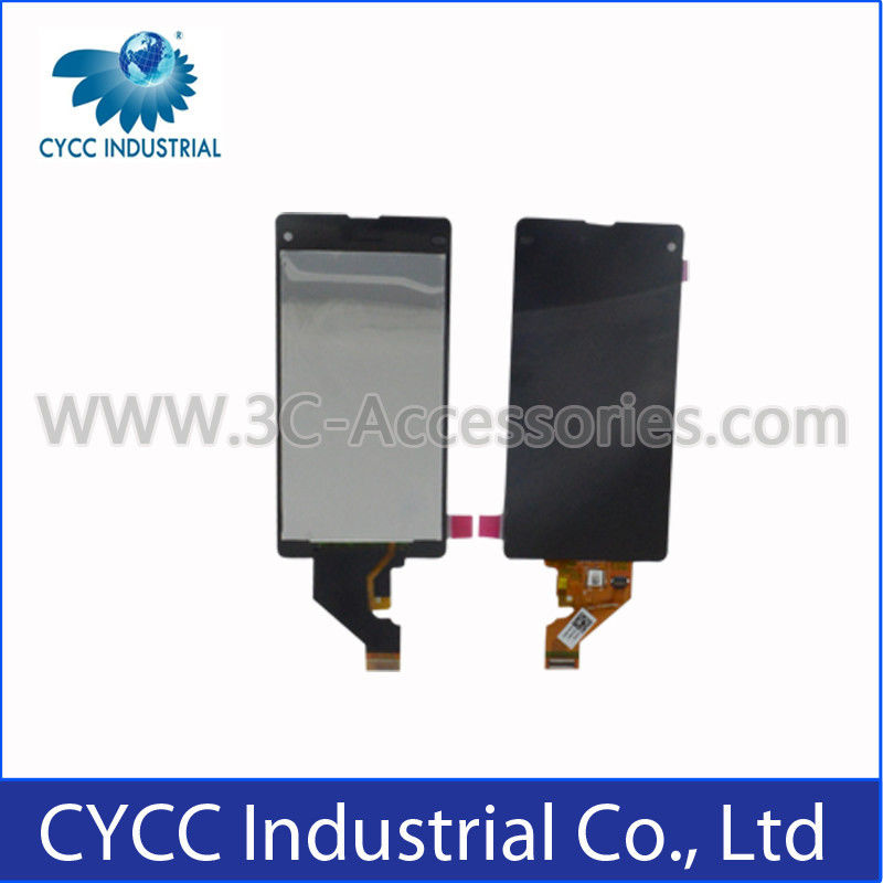 सोनी Z1 मिनी एलसीडी स्क्रीन, digitizer मूल सेल फोन सहायक उपकरण एलसीडी टच स्क्रीन