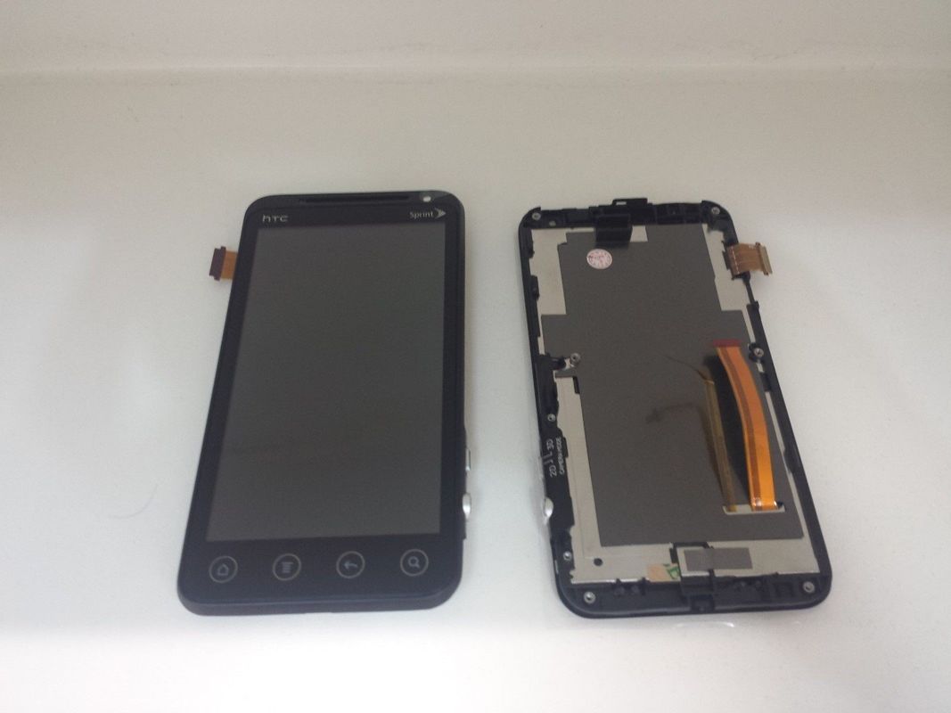 4.3 इंच एलसीडी स्क्रीन digitizer एचटीसी के साथ काले EVO 4G एलसीडी के लिए